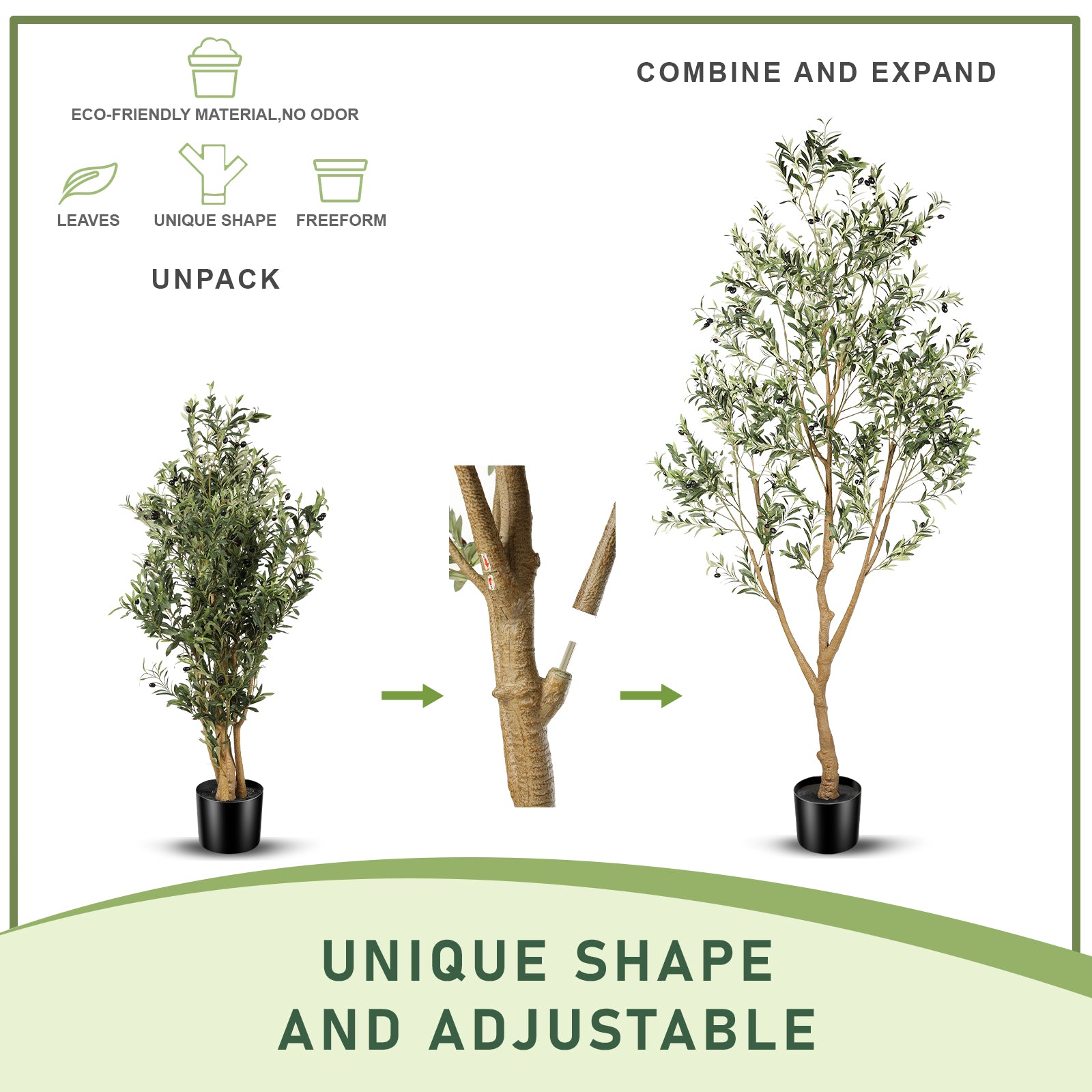 8FT Natural Olive Tree