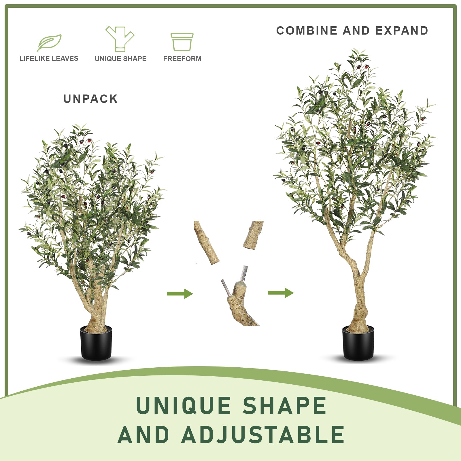 5FT Olive Trees Artificial Indoor