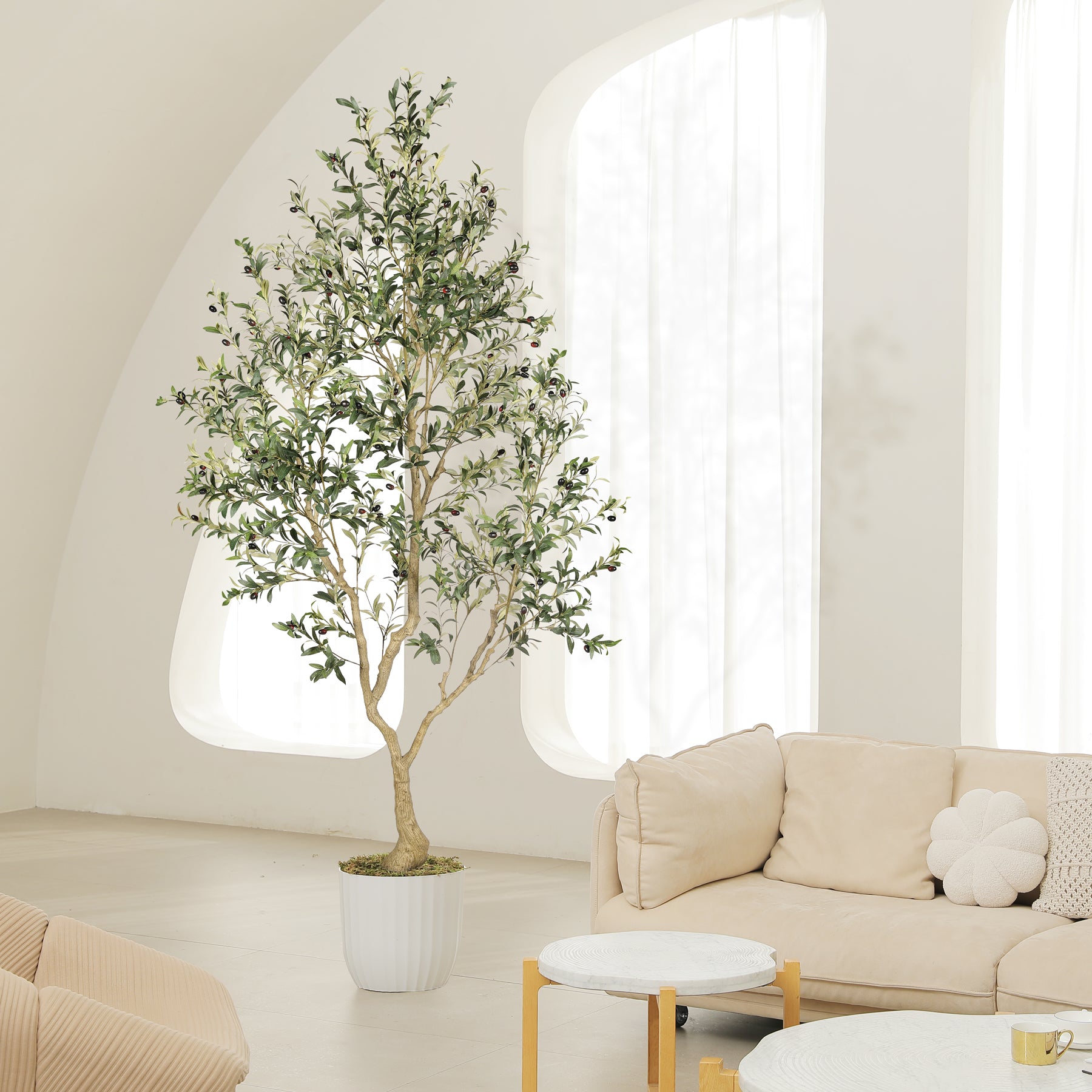 8FT Olive Trees Artificial Indoor