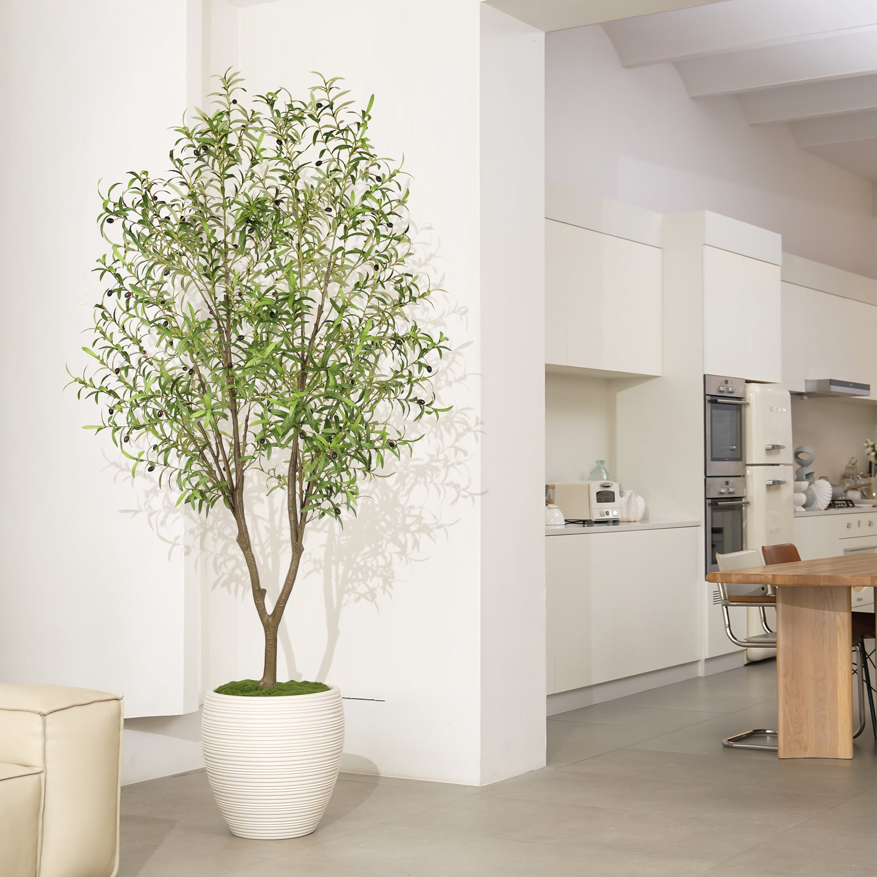 8ft indoor artificial olive tree