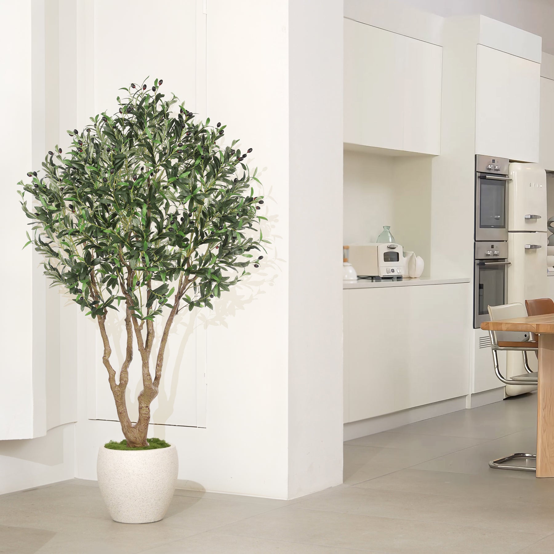 6FT Large Olive Tree Realistic Fruits
