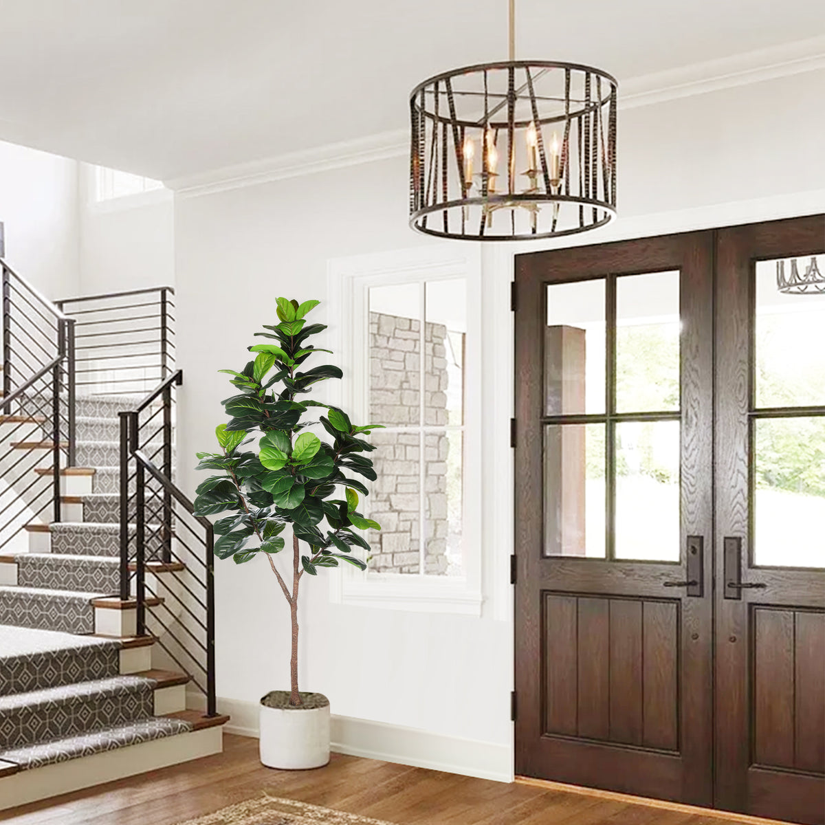 fiddle leaf fig lighting 6ft Fiddle Leaf Fig Tree – LYERSE