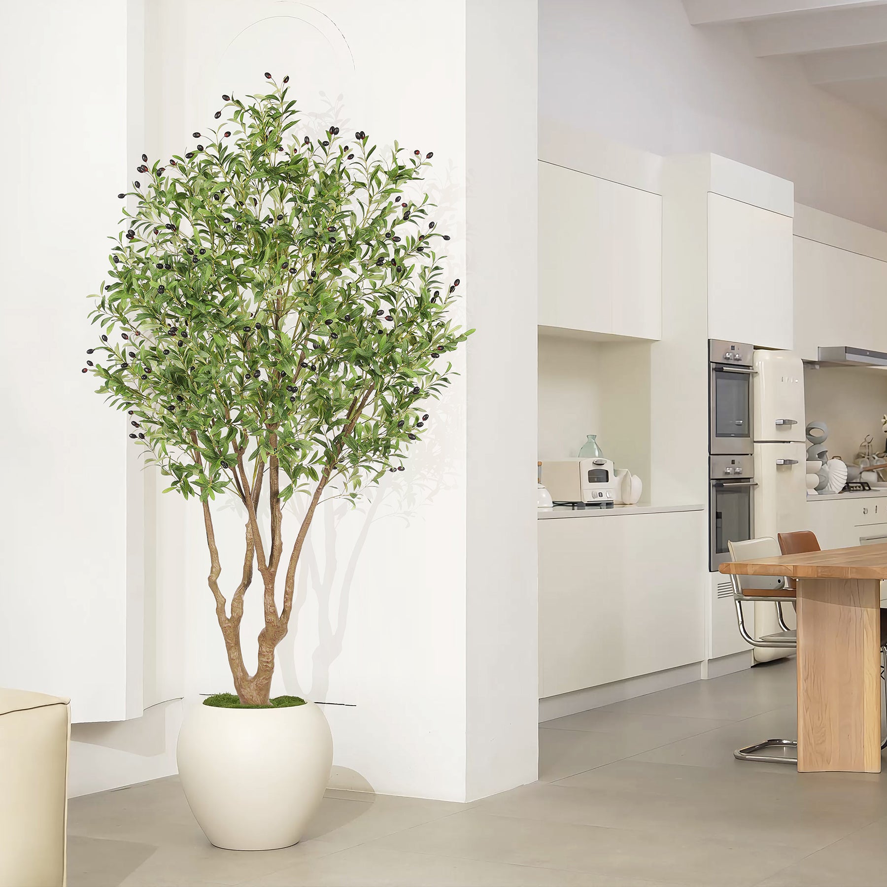 7FT Large Olive Tree Realistic Fruits