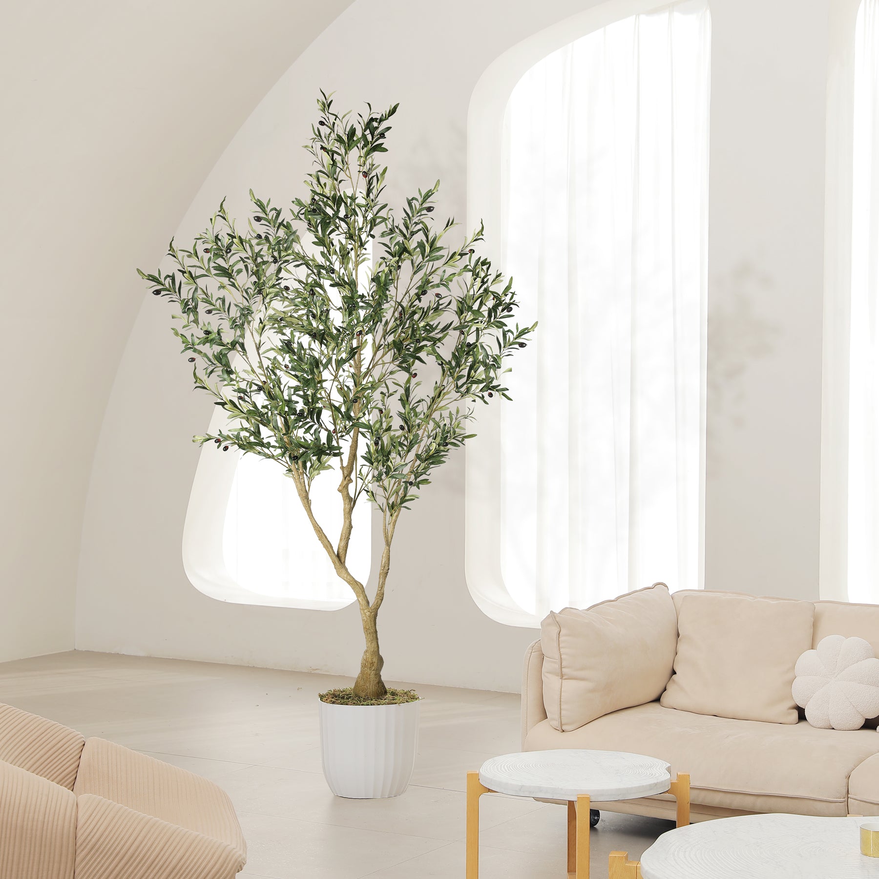 ◆sala tree◆ 7FT Olive Trees Artificial Indoor – LYERSE