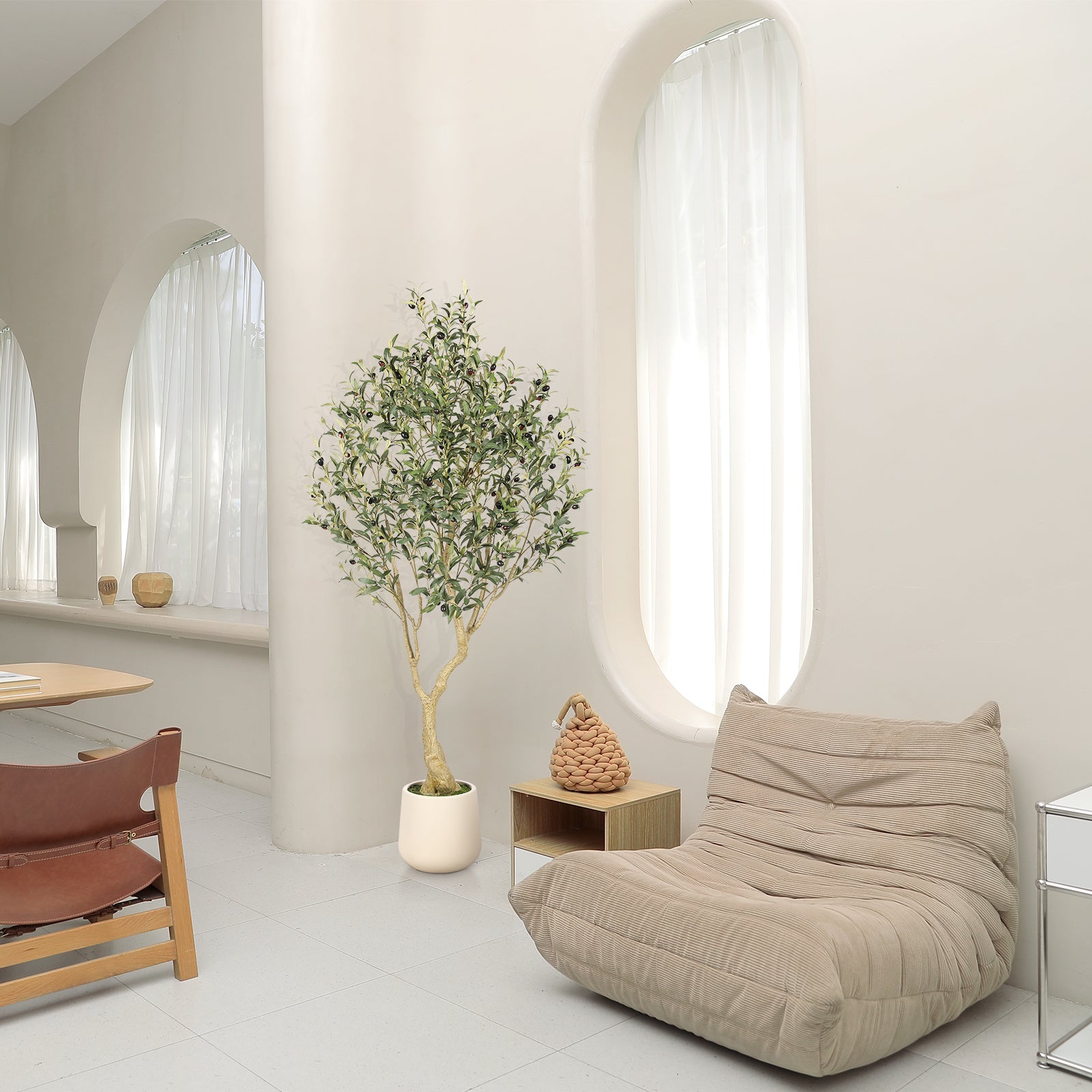 REALEAD 6FT Olive Trees with Planter