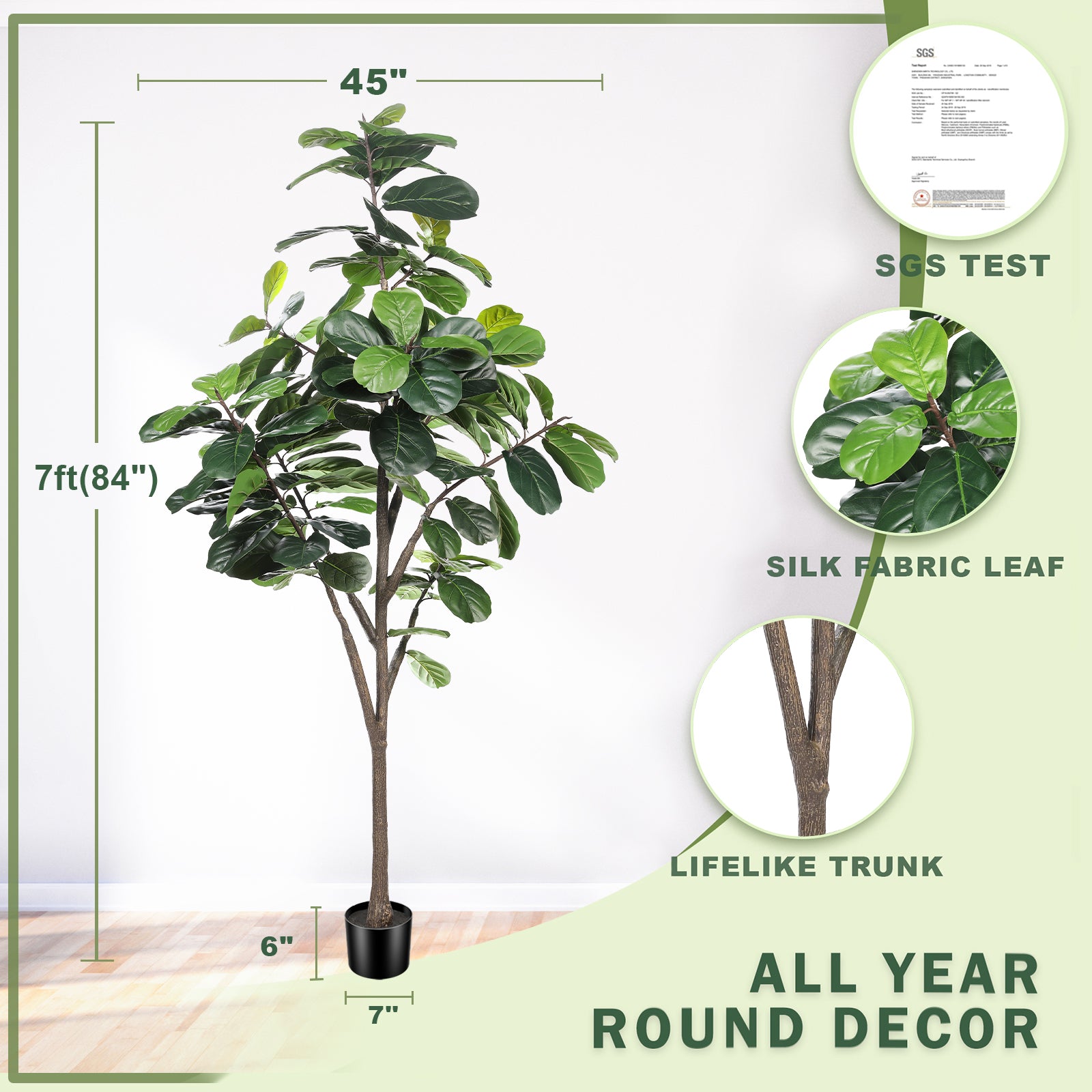 7ft Fiddle Leaf Fig Tree – LYERSE