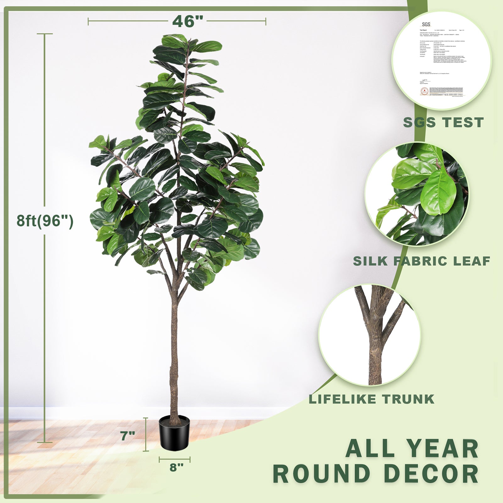 8ft Fiddle Leaf Fig Tree – LYERSE